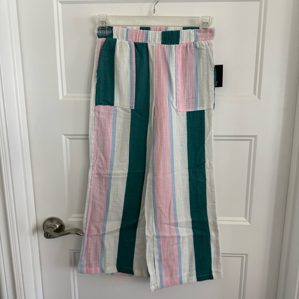 Grayson Threads kids striped cotton pants - size S (6/7)